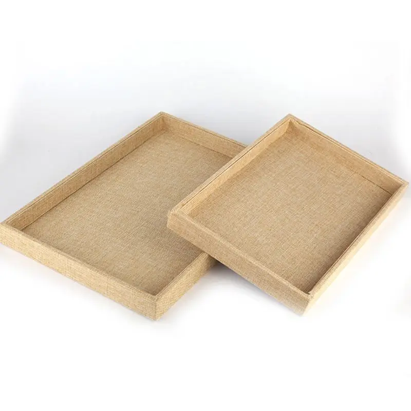 2025 New Velvet Ring Earrings Trays Showcase Display Jewelry Organizer Box Showcase Display for Case Storage Ring Earrings Gray