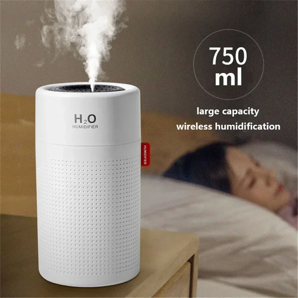 

H2O Portable Aroma Diffuser Household Air Humidifier USB Rechargeable Mini Mist Maker For Home Bedroom Office Large Capacity