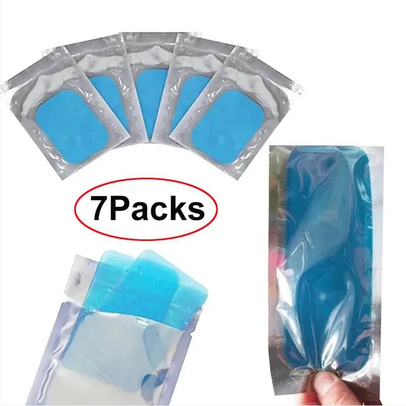 

7Packs ABS Trainer Gel Pads For EMS Abdominal Stickers Hydrogel Abdomen Muscle Stimulator Slimming Massage Replacement Patch