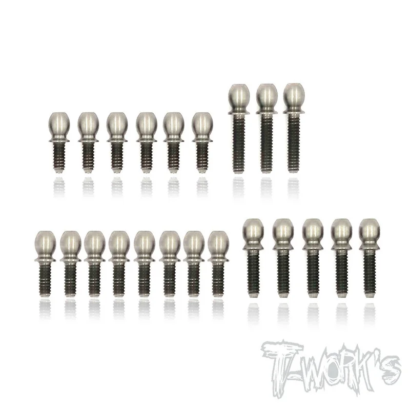 

Original T works TP-094 64 Titanium 4.9mm Ball End set ( For Xray T4 2019 ) Rc part