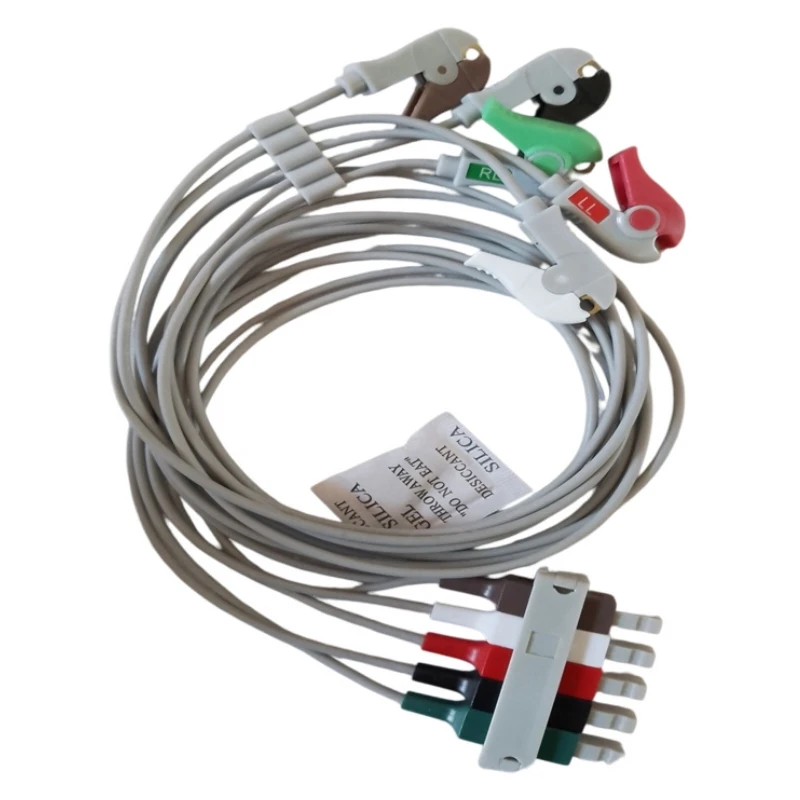 accessories Direct-Connect ECG cable 3/5 leads snap compatible with philips AHA MP20 30 VM8 6 CM10 Mone-piece ECG cable ecg