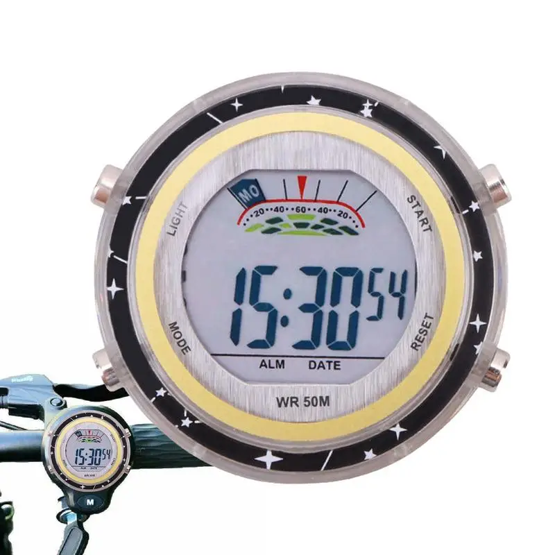 Universal Motorcycle Clocks Waterproof Luminous Motorcycle Handlebar Watch Lightweight Bike Aluminum Clock for Motor Scooter ATV