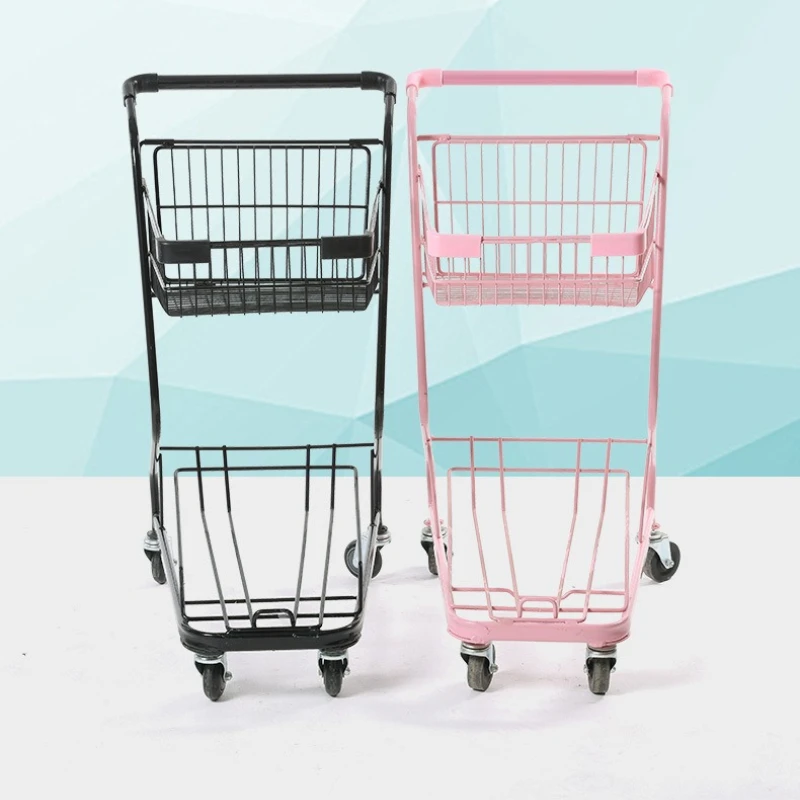 Metal Trapezoidal Salon Trolley Warehouse Salon Trolley Cargo Sorting Storage Commercial Furniture ZY40TC