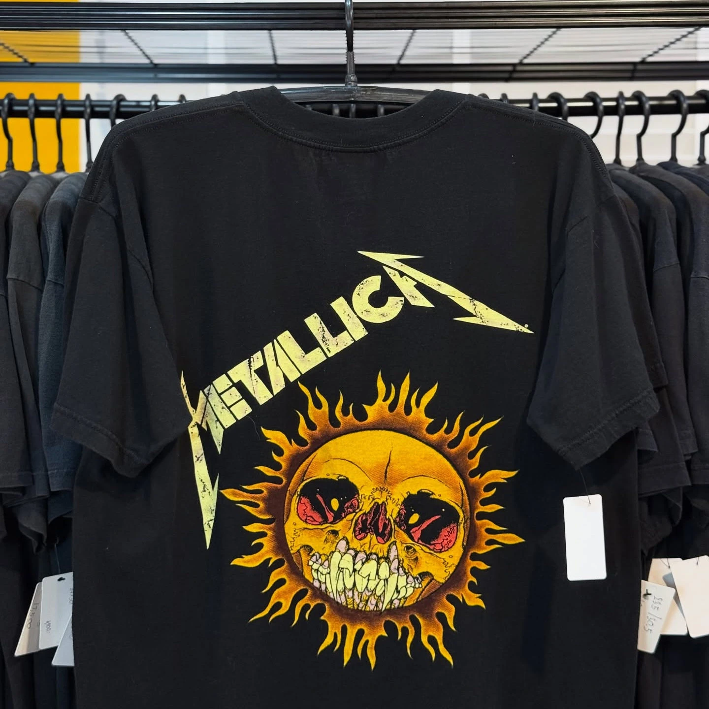 Metallica Pushead Flaming Skull Band Graphic Tee Cotton Mens Womens T-Shirt Summer Vintage Streetwear