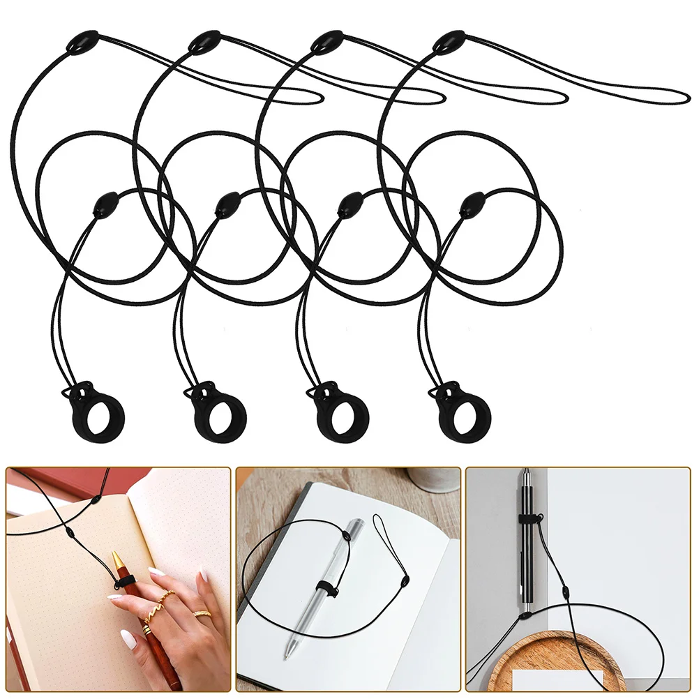

8pcs Pen Lanyard For Touch Pens Elastic Tether Strap Holder Stylus Tablet Drawing Signature Portable Clipboard Use Office