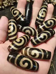 1pcs/lot Unique Magic Power Spiral Treasure vase Money hook DZi Bead  Amulet Collection Jewelry DIY