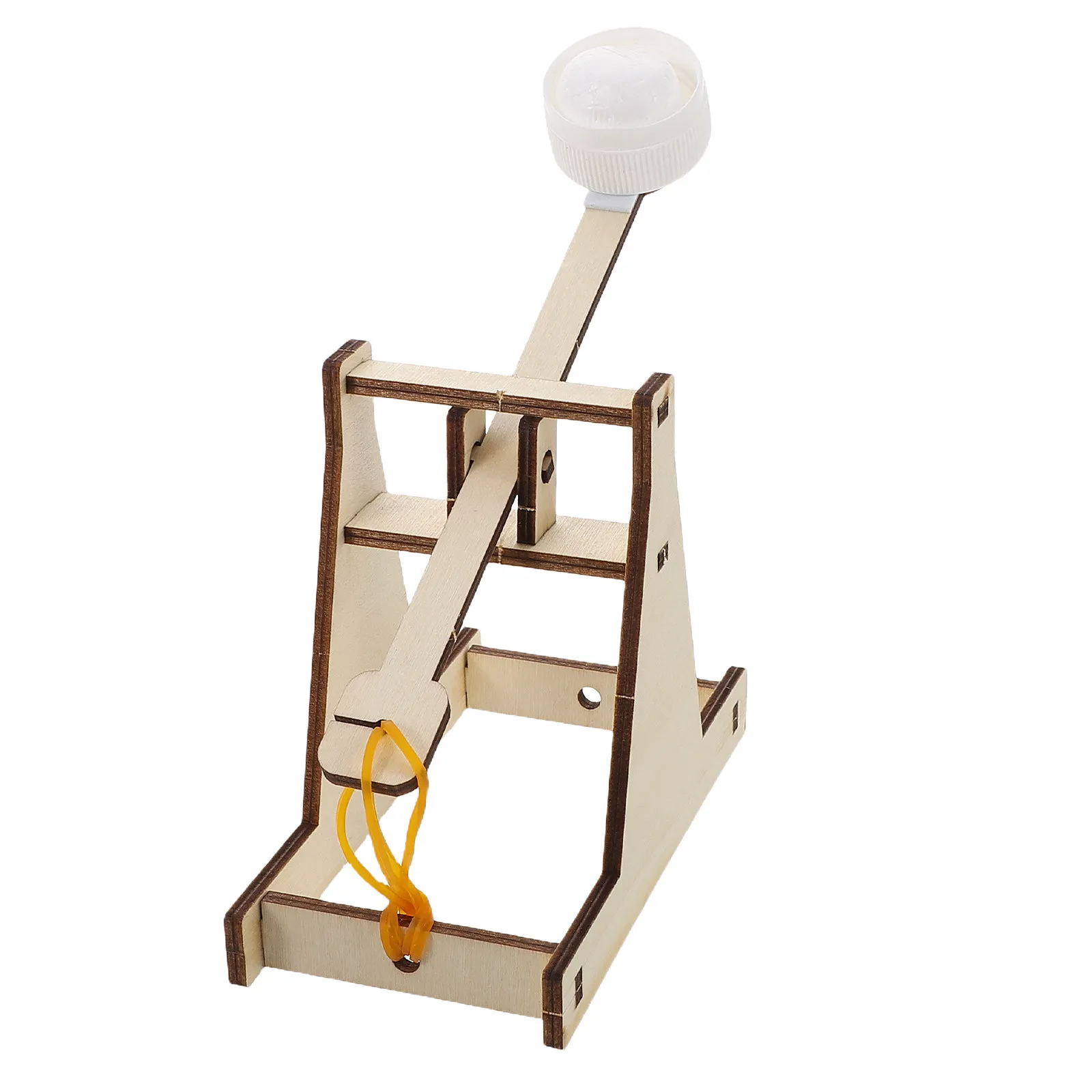Kit de Catapulta de Madeira DIY para Crianças: Construa um Mini Trebuchete, Explore a Física, Ciência, Educação e Criatividade