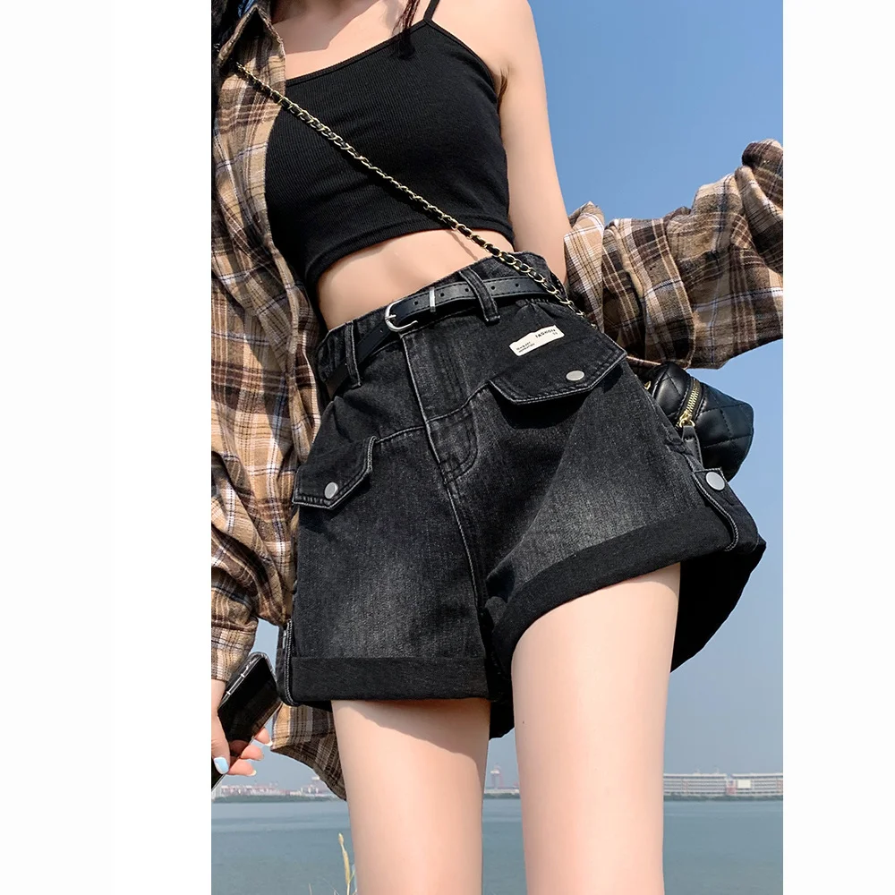 

Шорты женские летние дорожные льняные с цветочным принтом короткие с высокой талией свободного покроя легкие пальмовые пляжные богемные тропические стили