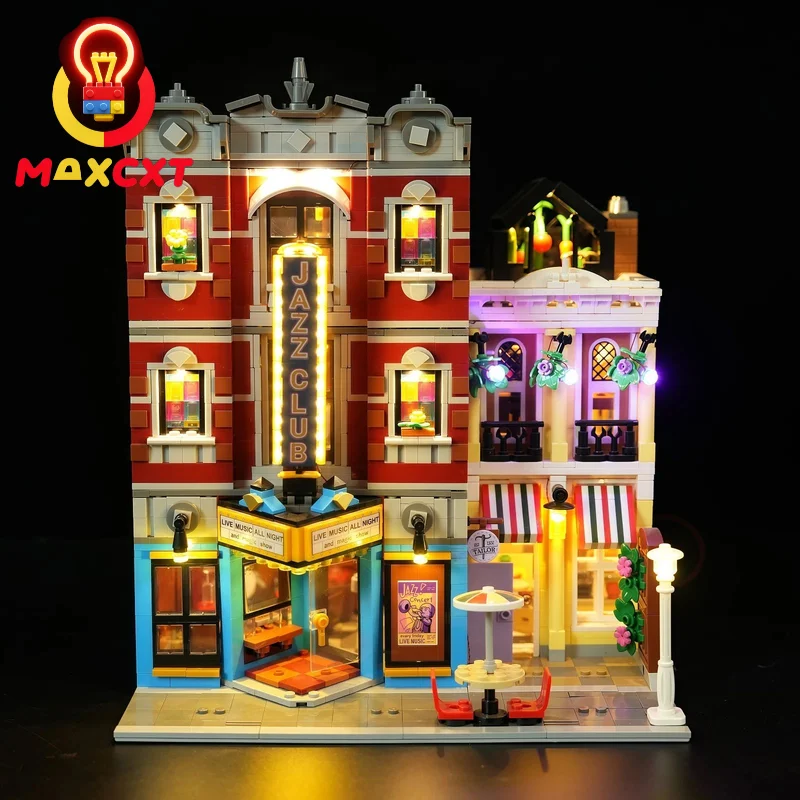 MAXCXT LED Light Set For LEGO 10312 Creative Expert Jazz Club Pizzeria Shop DIY Decorative Lamp Not Include Lego Building Blocks