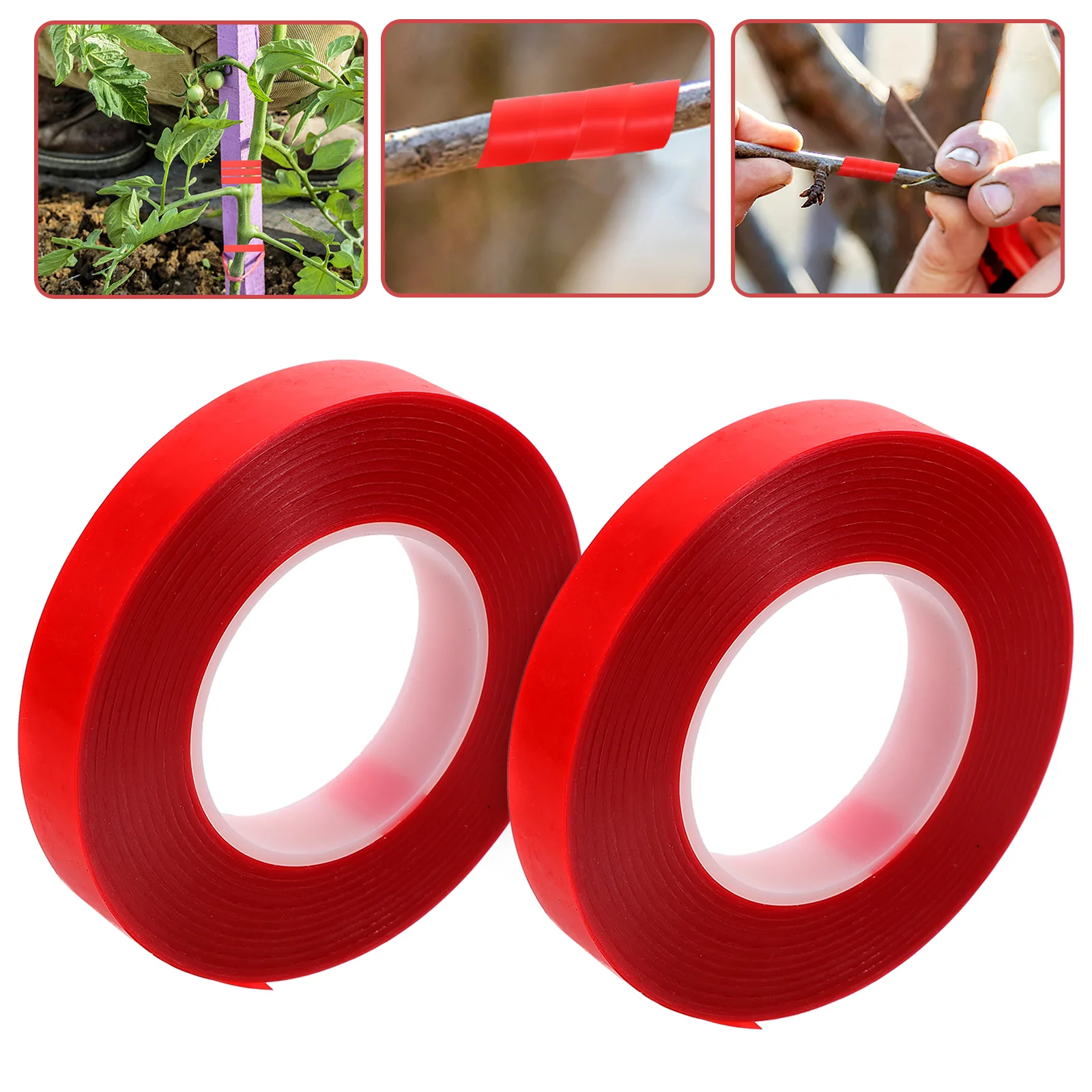 2 Rolls 30M Gardening Tying Machine Tape Plant Fixing Tie For Branches Vines Climbing Plants Reusable Vine Tree Marking Tool