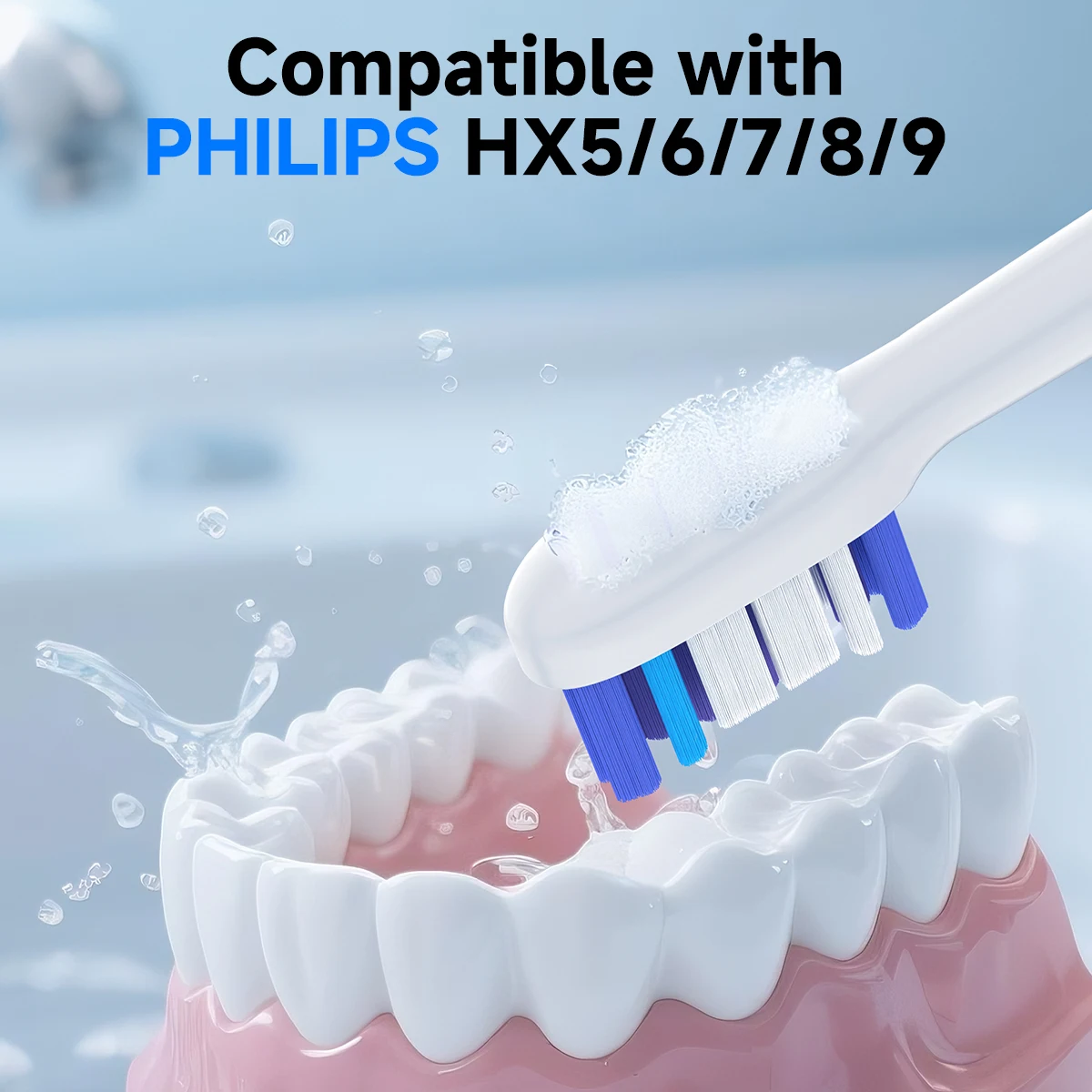 

4/8pcs Replacement Toothbrush Heads Compatible with Philips Sonicare Soft Replacement Electric Brush Head 5100 6500 6100 7500 5