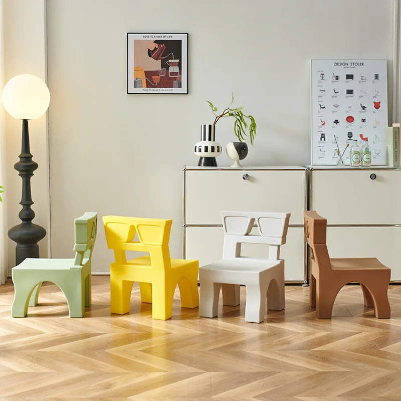 

Early education center cartoon back chair door shoe changing stool kindergarten plastic chair low stool