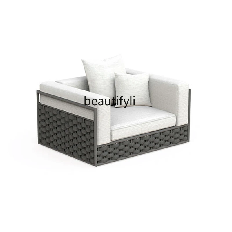 

Outdoor Sofa Courtyard Sales Department Outdoor Outdoor Sofa Combination Leisure Rattan Sofa Single