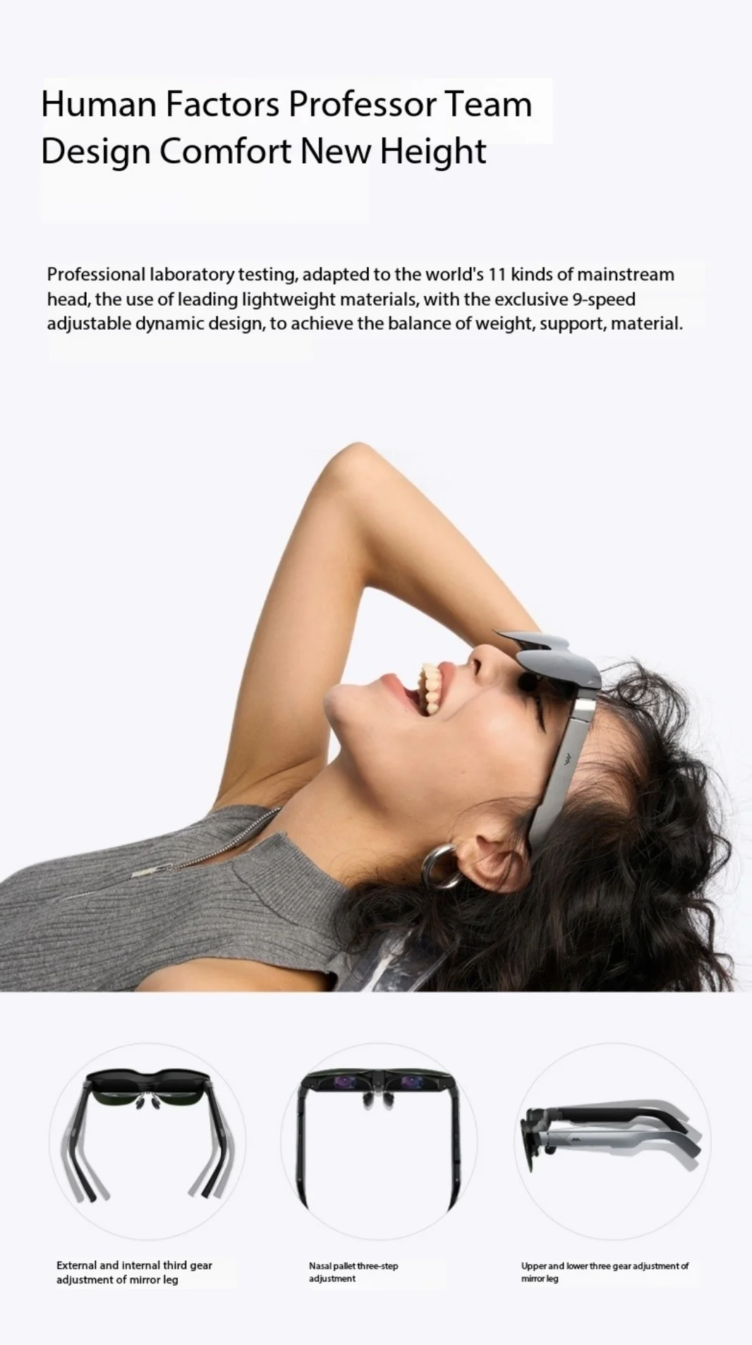 RayNeo Air 3S ARแว่นตาMicro OLEDจอแสดงผล 120Hz Refresh Rate 3D HD Cinemaส่วนตัวสําหรับโทรศัพท์คอมพิวเตอร์เกมเครื่อง