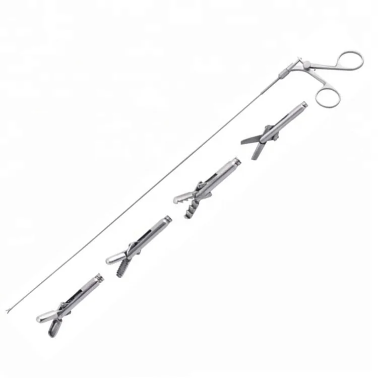 Gynecology Surgical Instruments 2mm Biopsy Flexible Foreign Body Serrated Forceps,Scissors For Hysteroscopy Sheath