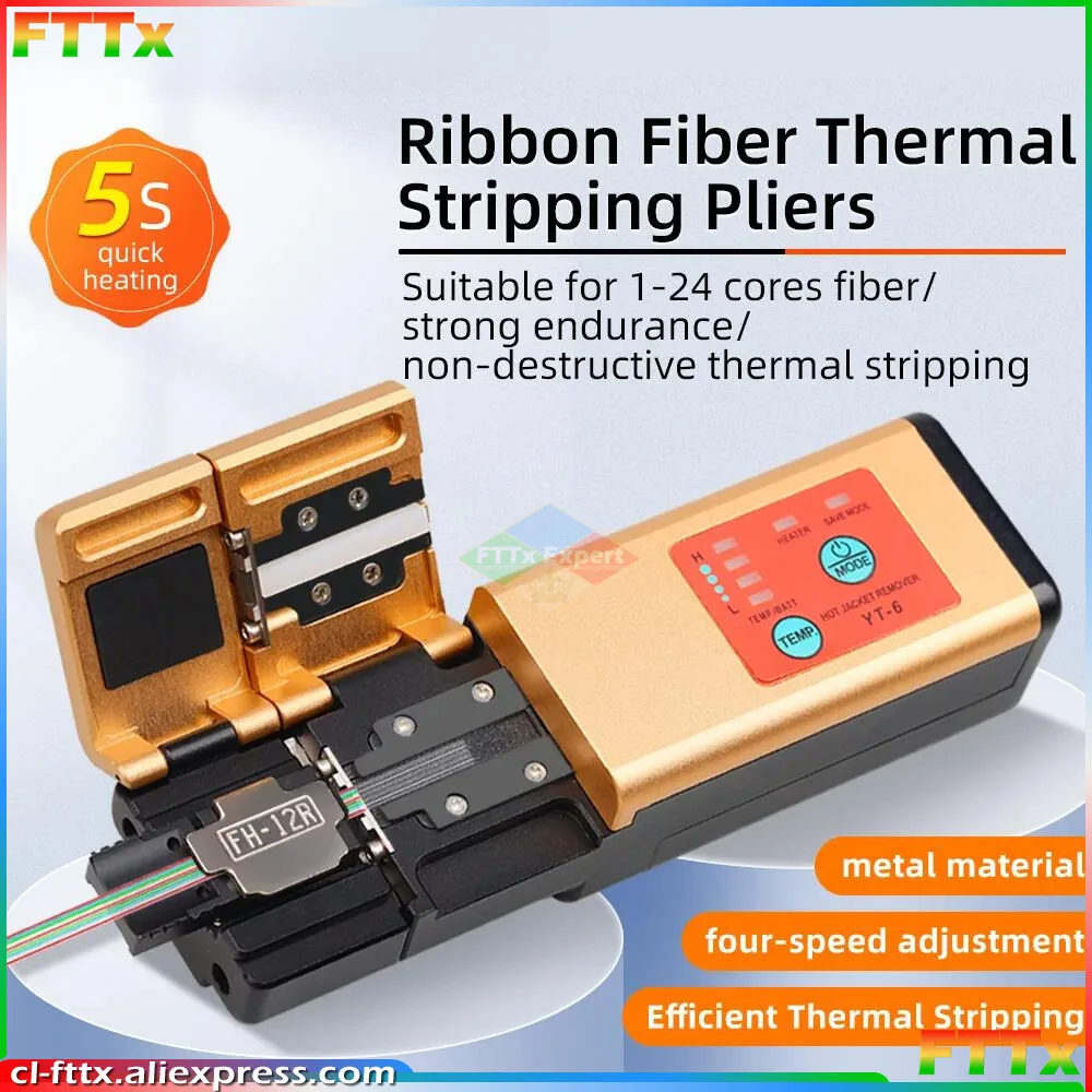 

1-12 Cores Ribbon Fiber Thermal Peel Forceps heat stripper fiber optic tools Heat Coated Thermal Peel Forceps 2 4 6 8 12 Cores