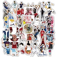 60Pcs Football Stars Style B Sticker Set - Soccer Legends Decor for Fans（ Anime Worlds Store）