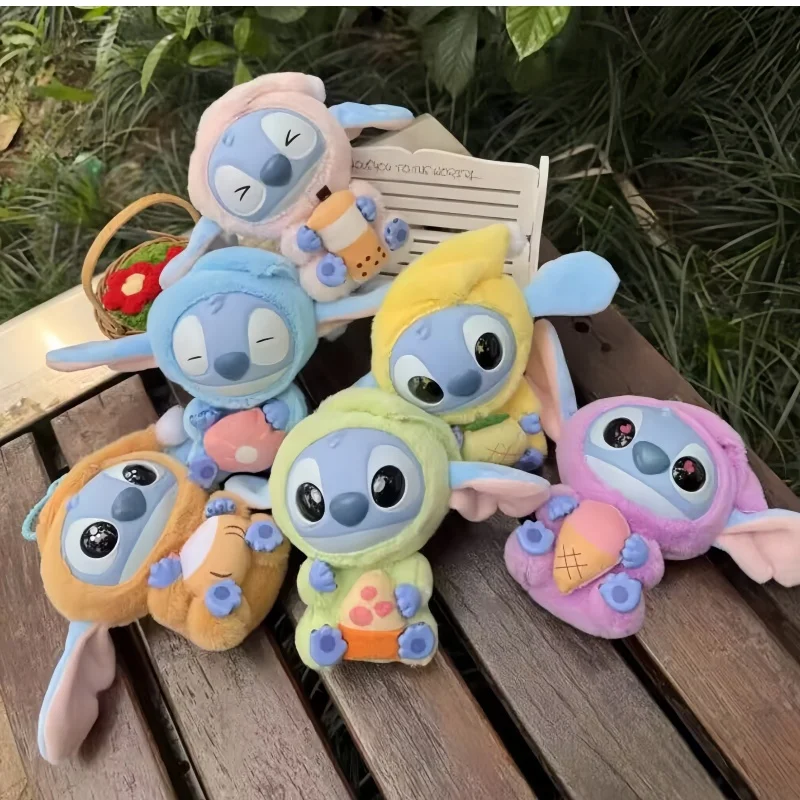 

New Disney Stitch Eat Some Thing Before Sleep Series Vinyl Blind Box Bag Pendant Cute Doll Mystery Box Toy Adult Gift Pendant