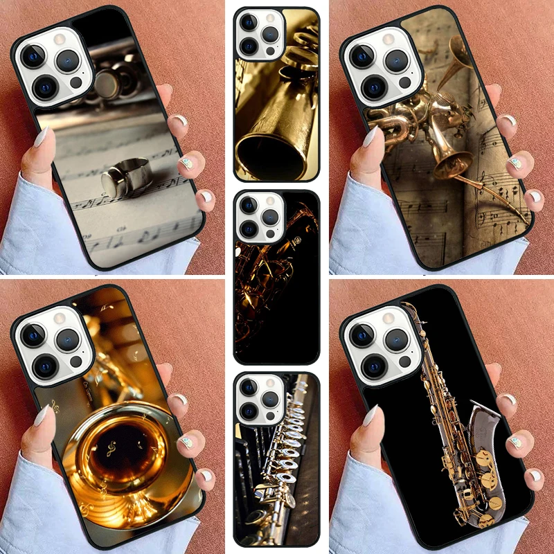 Piccolo Trumpet Brass Instruments Phone Case For iPhone 11 12 13 14 15 16 Pro Max Mini Cover For iPhone Max 5 6 7 8 Plus