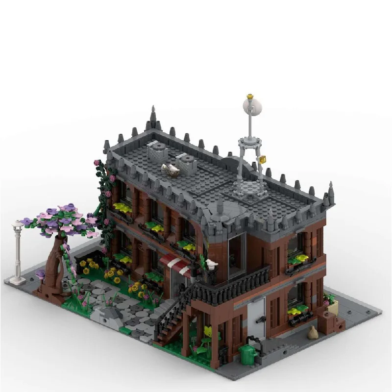 2567 PCS 시티 센터 바 모듈형 맞춤형 빌딩 블록 레트로 건축 모델 디스플레이 장난감 어린이 DIY 조립 생일 선물