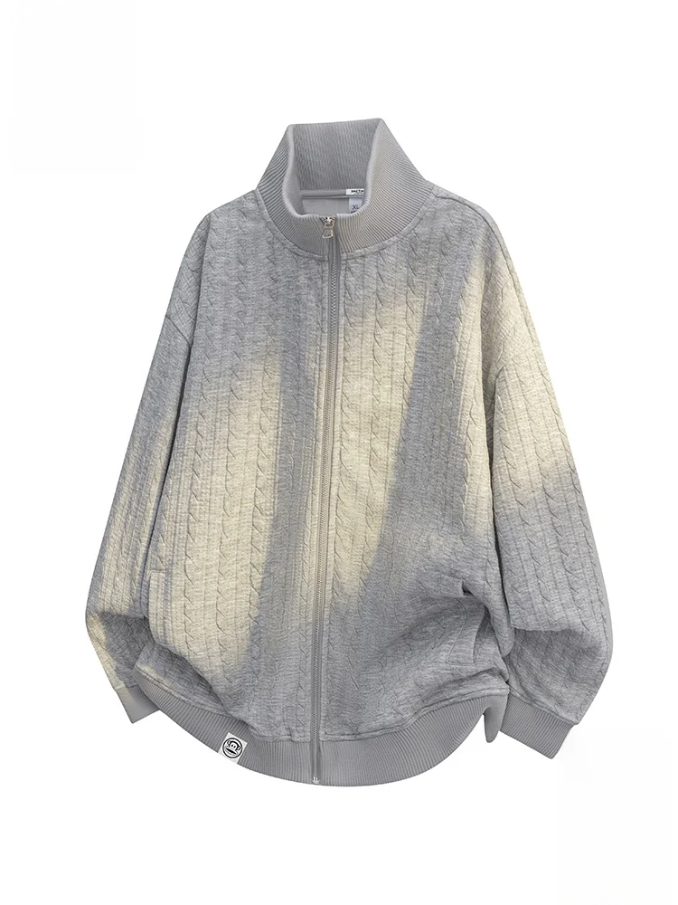 

Мужская толстовка Paul Frank в стиле ретро на молнии, свободного кроя, с воротником-стойкой, спортивная куртка с вышивкой в виде обезьяньего рта и крупных цветов