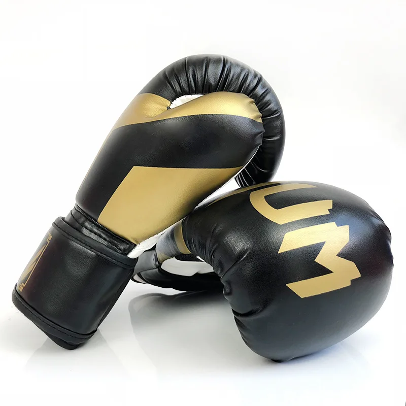 6/8/10/12oz Professional Boxing Gloves PU Leather Thickened MMA Sanda Training Glove Boxing Sparring Muay Thai Gloves