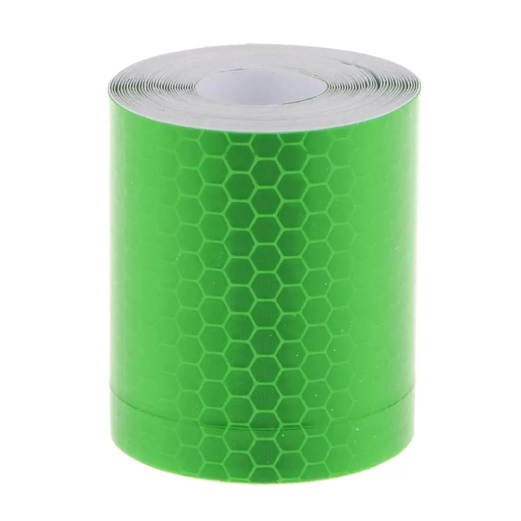 Reflective Safety Warning Tape Honeycomb Pattern Night Strip Road Barrier Marker for Construction Vehicle Safety Indicators