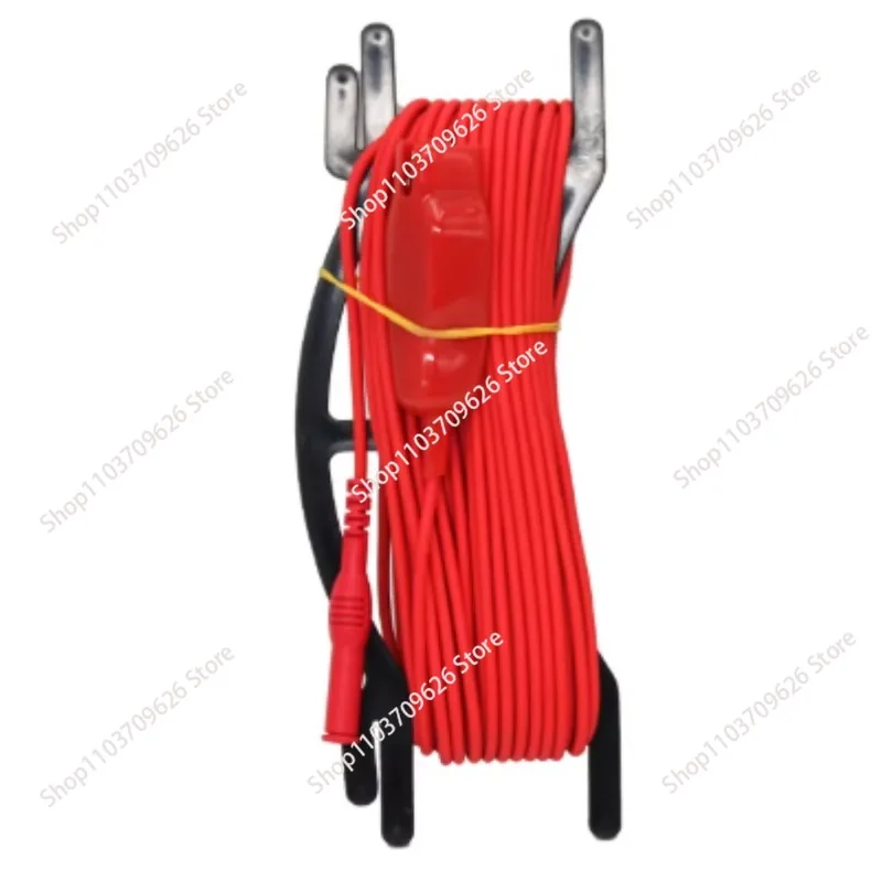 Red Cable Reel GEO Earth Ground Resistance Testing Meter Test Leads Use For 1621 1623 1625  4105A 4105AH 4102AH