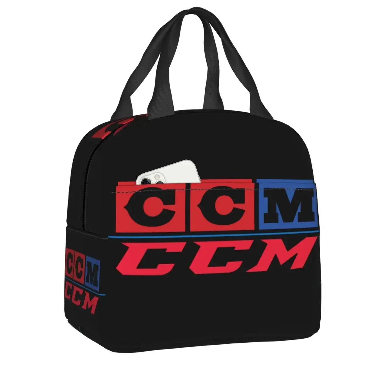 

Custom CCM Canada Logo Hockey Lunch Bag Women Thermal Cooler Insulated Lunch Boxes for Kids School