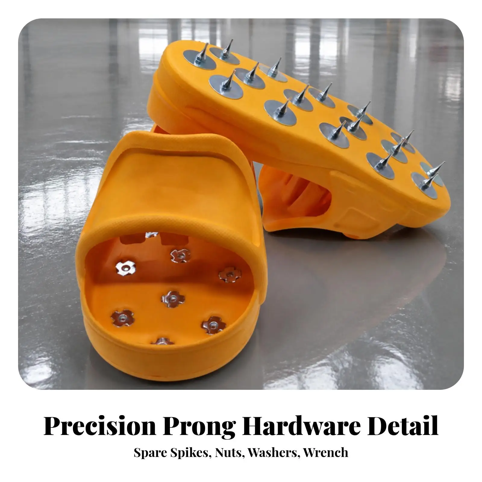 Construction Slipper Lightweight EVA Rubber Studded Work Footwear for Flowable Resin Self Leveling Applications