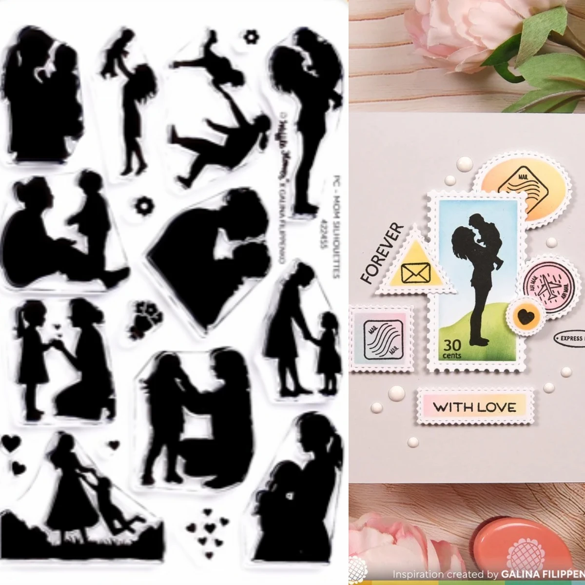 

Mom and Daughter 2026 New Stamps For DIY Scrapbooking Crafts Maker Photo Album Template Handmade Decoration