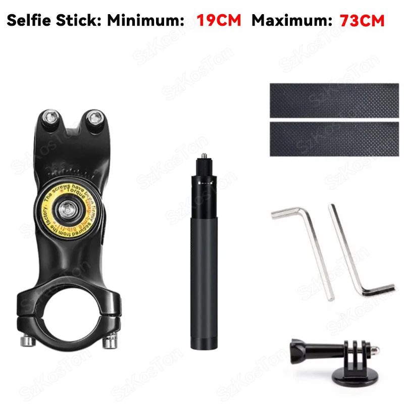 Motorrad- und Fahrrad-Selfie-Stick Einbeinstativ Lenkerhalterung für Insta360 X5 X3 X4 GoPro Hero 13 12 11 10 9 8 DJI Zubehör