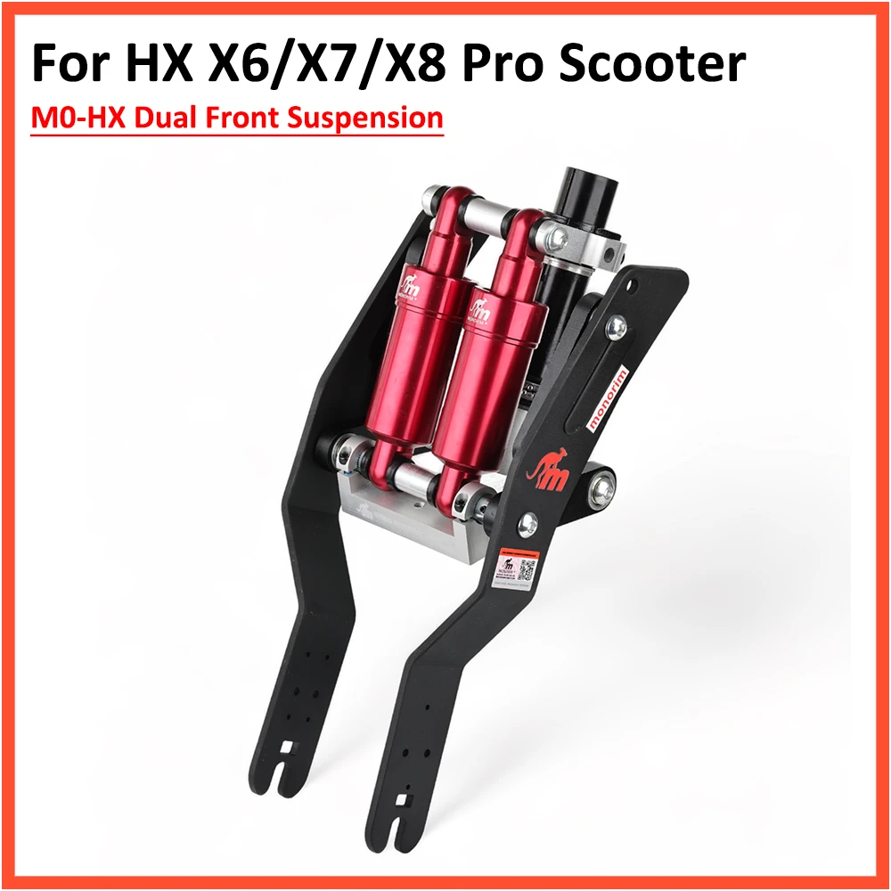 Monorim M0-HX Dual Front Suspension For HX X6 X7 X8 Electric Scooter Turboant Vivobike S3 Max Hover-1 Absorber Shock Parts