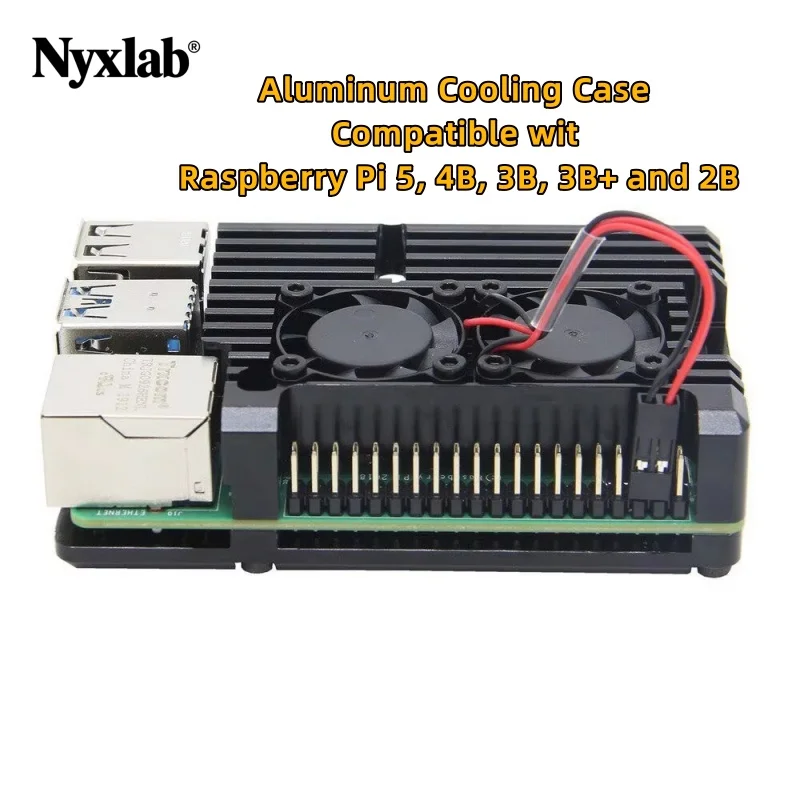 kit-de-resfriamento-raspberry-pi-caixa-de-resfriamento-em-aluminio-com-ventiladores-duplos-para-raspberry-pi-5-rpi-4b-rpi-3b-3b-e-rpi-2b