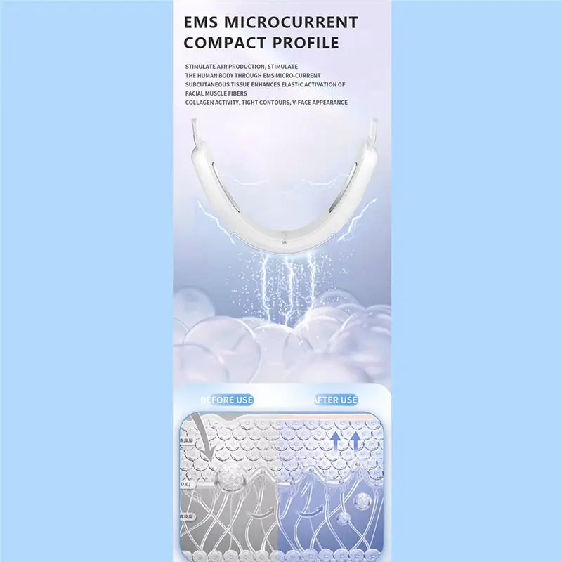 VENTA CALIENTE-Cuidado de la piel EMS Masajeador facial eléctrico Máquina de adelgazamiento facial V Shaper Mento Levantamiento de mejillas Equipo reafirmante Herramienta de belleza