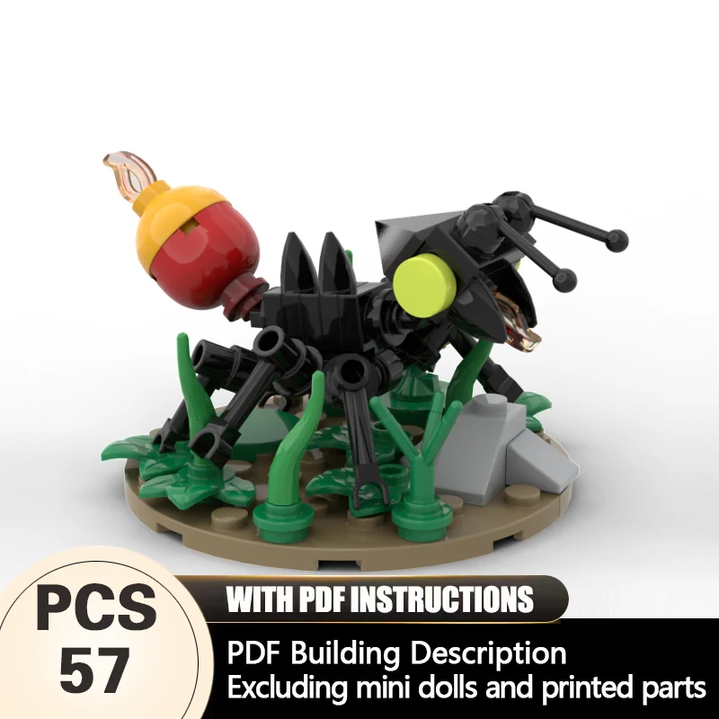 Creators Animal Series Model MOC Building Bricks Giant Fire Ant Modular Technology Gifts Holiday Assemble Children Toys Suit