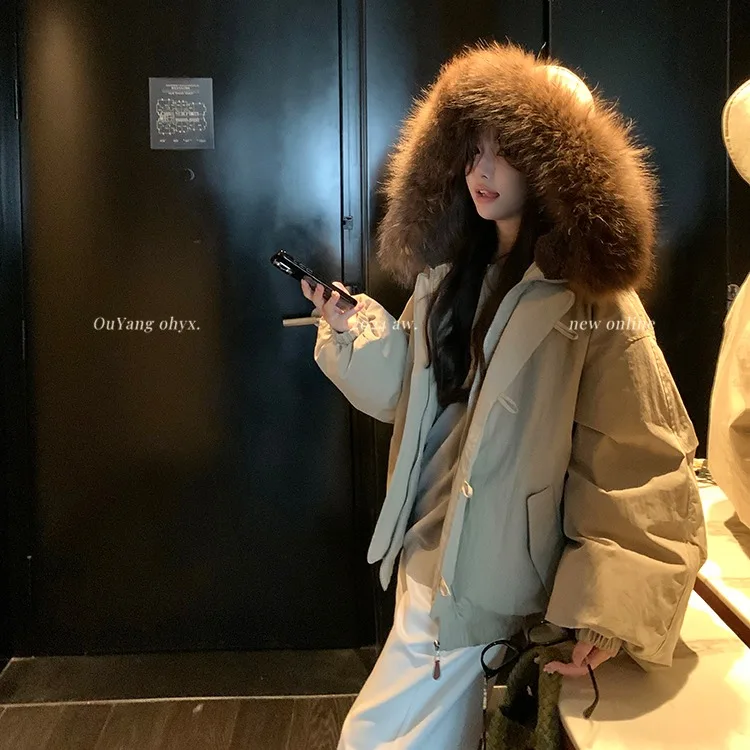 

Parkas Womens Girls Short Fall Polyamide Insulated Double-Layered Multi-Pockets Concealed Hiking Mountaineering Water-Resistant