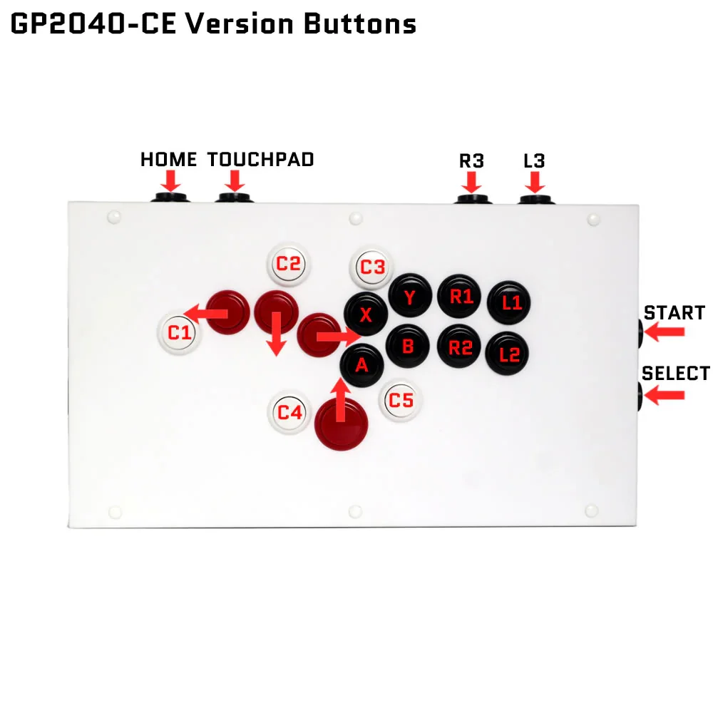 FightBox F-PRO GP2040-CE Fortgeschrittenes Breakout-Board im Hitbox-Stil Arcade-Spielcontroller Sanwa-Tasten OBSF für PC PS4 – Detail 1