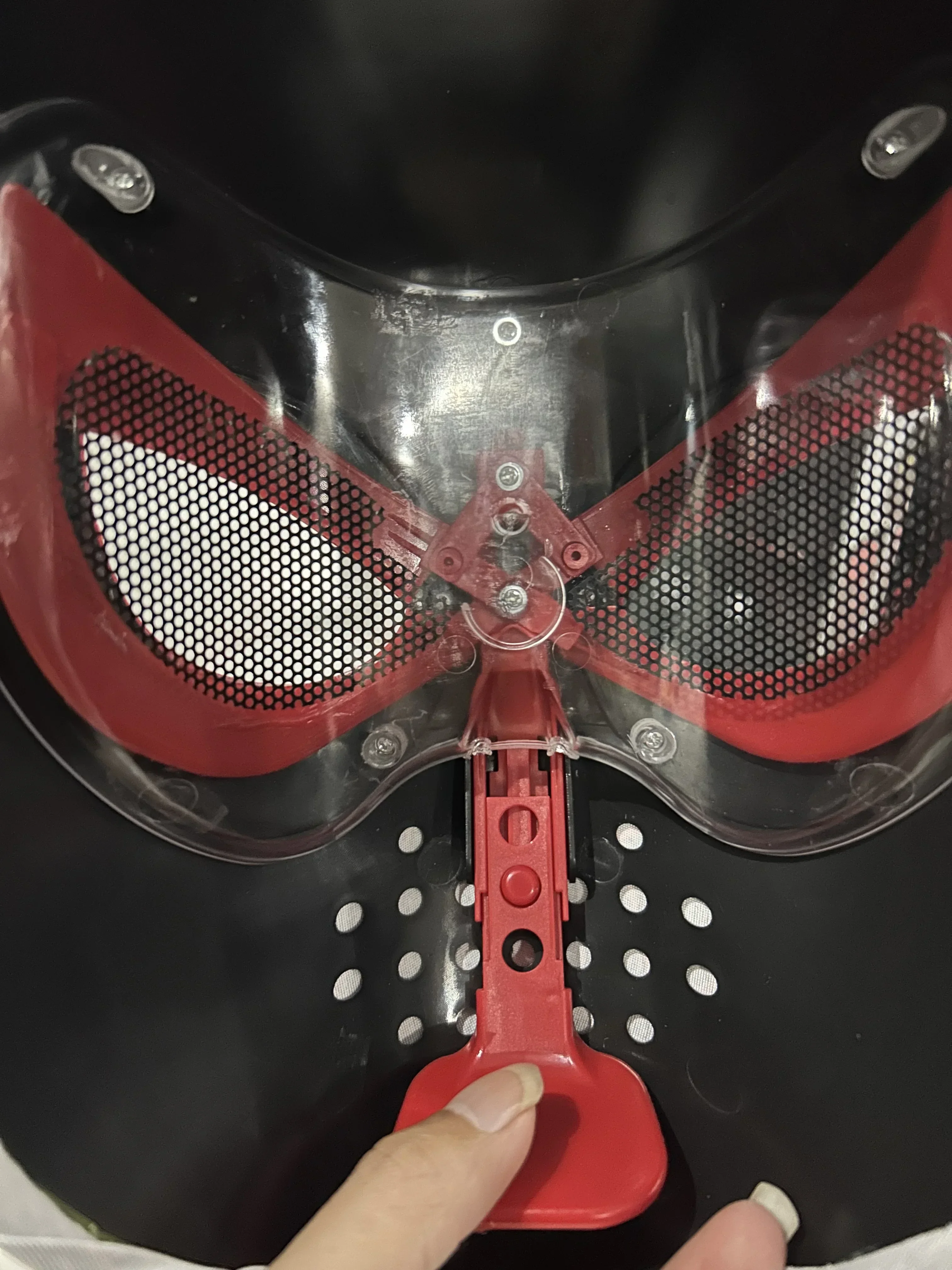 Mascara Spiderman Headgear Mask Cosplay Moving Eyes Mask Spider Man 1:1 Elastic Toys Adults Kids Gift