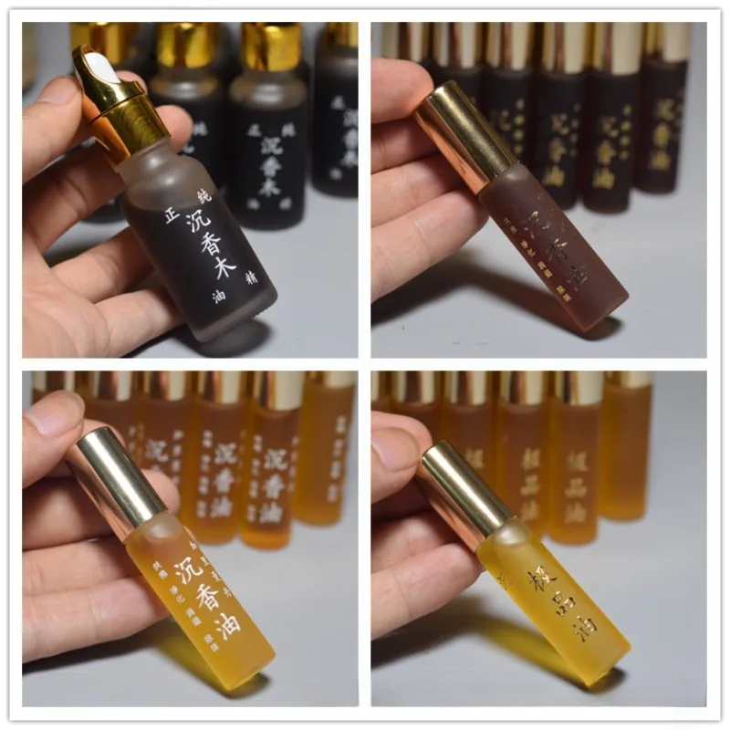 Bola de aceite esencial de madera de agar Natural, aceite esencial de incienso de Kalimantán tipo paja, cuentas de Buda para interior del hogar, aroma duradero para coche, 10g