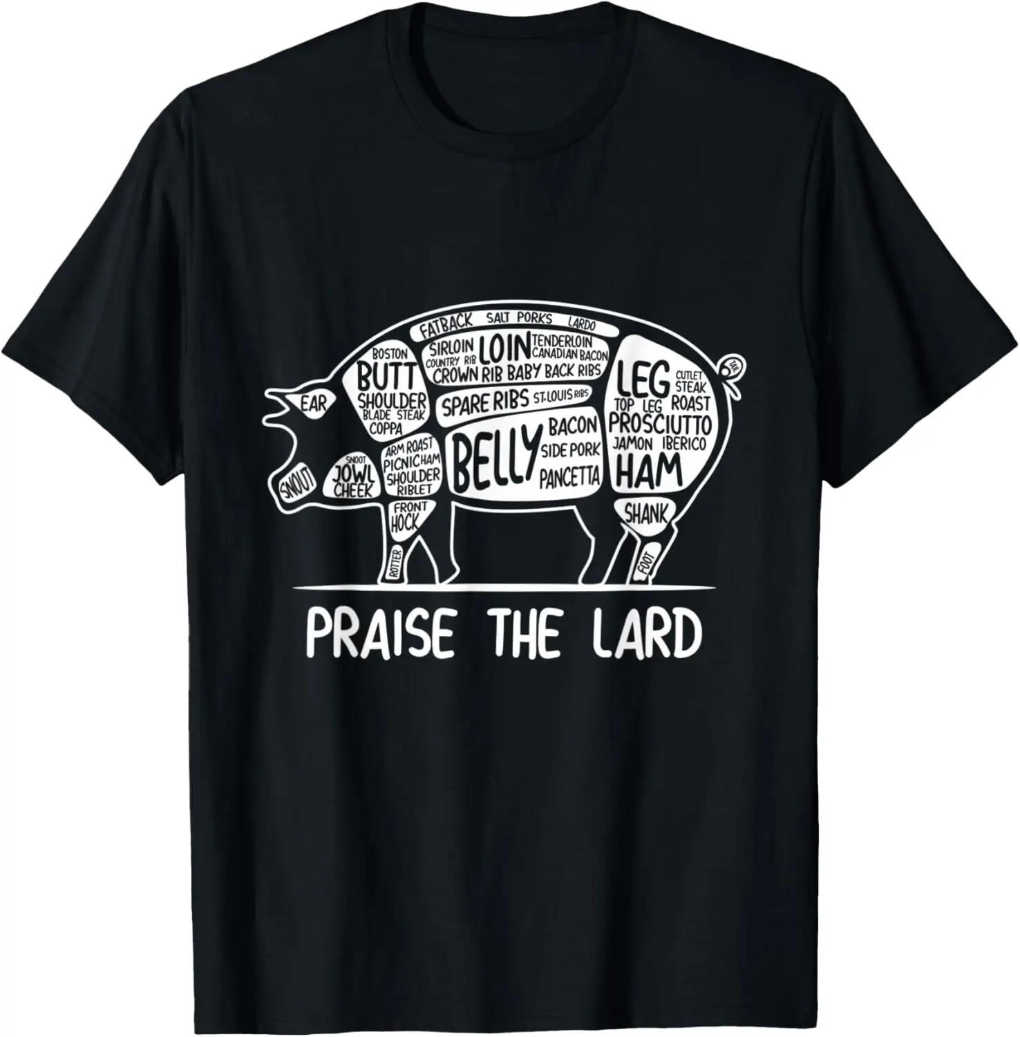 

Praise the Lard Funny Pork Bacon Lover T Shirt