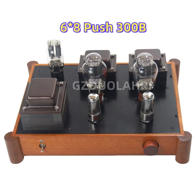 

NEW 9W*2 6*8 Push 300B Class A single-ended high-fidelity tube power amplifier, 717A 6J8P 6*8 pre-stage push, 30HZ-20KHZ