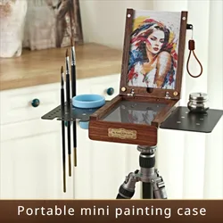 Portable Mini Oil Painting Case Can Disassembly Magnetic Palette Art Students Outdoor Sketching Travel Watercolor Palette Tools