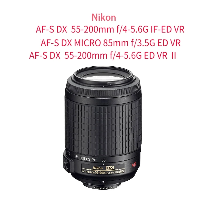 Capa da lente da câmera bizoe HB-37 para nikon 55-200mm F4.5-5.6G lente hood câmera 52mm capa solar reversível