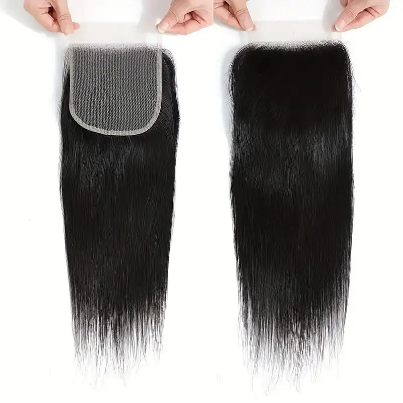 Malaysia Straight Hair Bundles With Closure 4x4 Lace Closure With Bundles Straight Bundles With Closure Human Hair Extensions