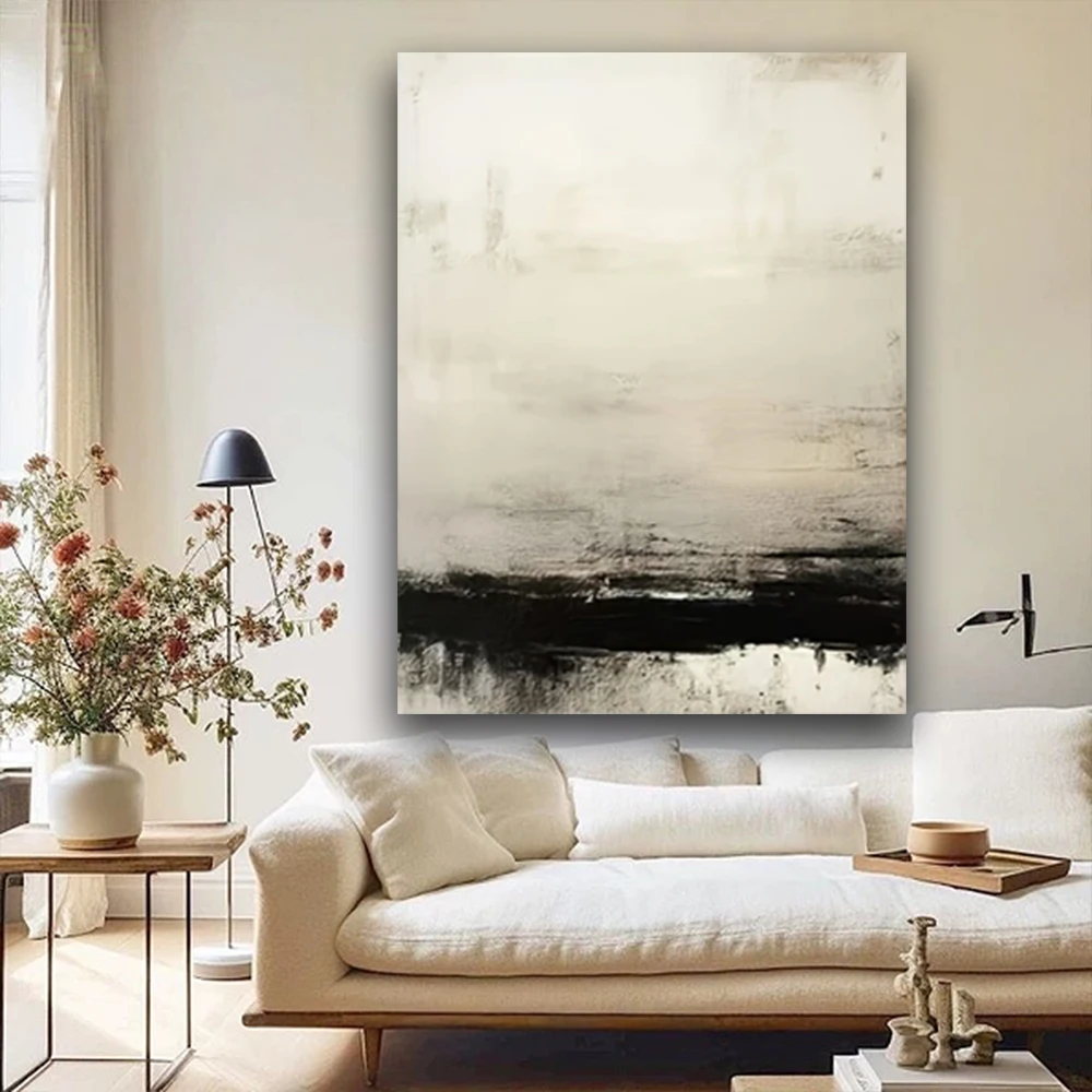 Cheap Abstract Canvas Mural Wall Art Picture 100% Handmade Line Oil Painting Hanging Poster For Living Room Decor No Framed