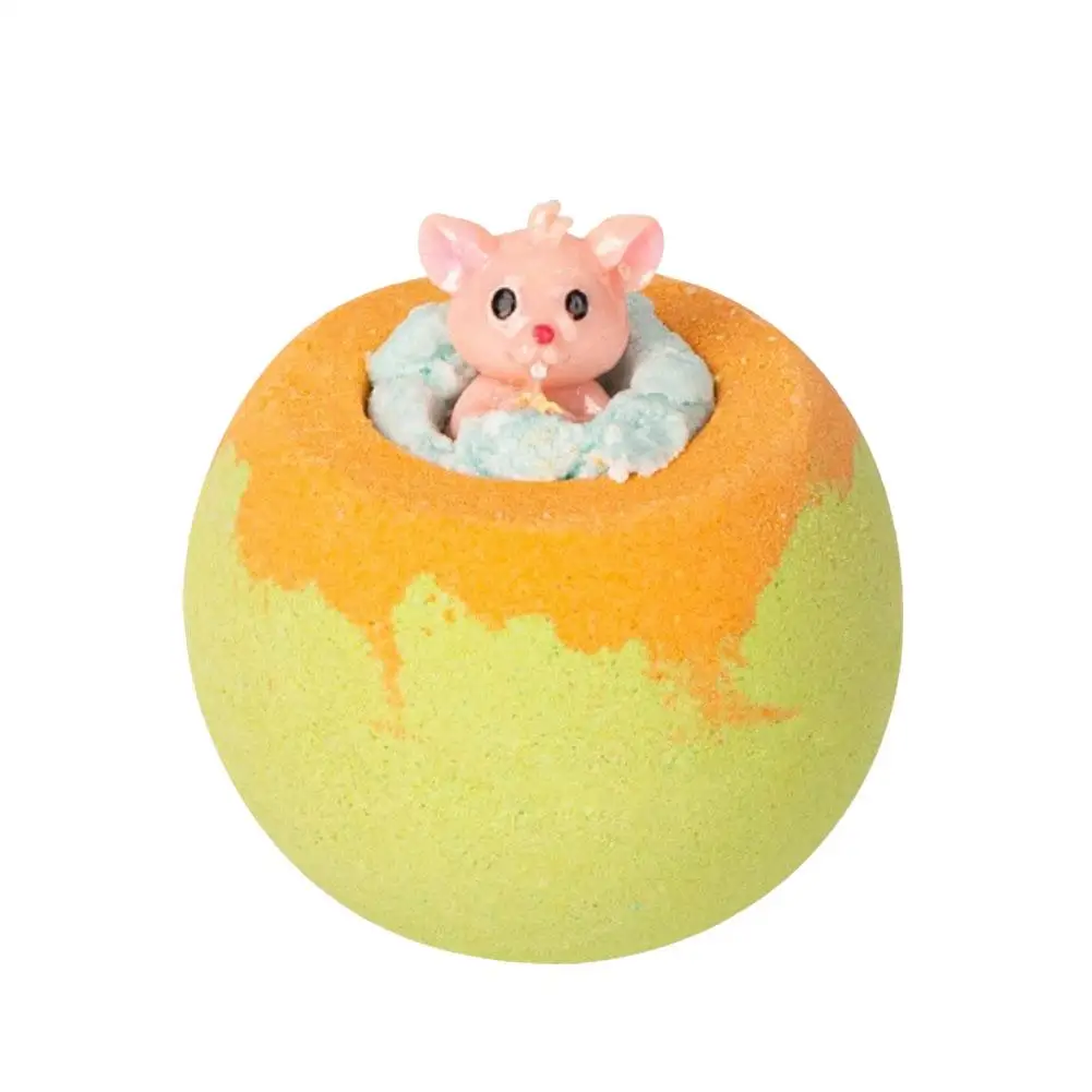 100g Kids Bath Bombs with Surprise Toys Inside, Cheerful Scent Bubble Bath for Boys & Girls Holiday Gift