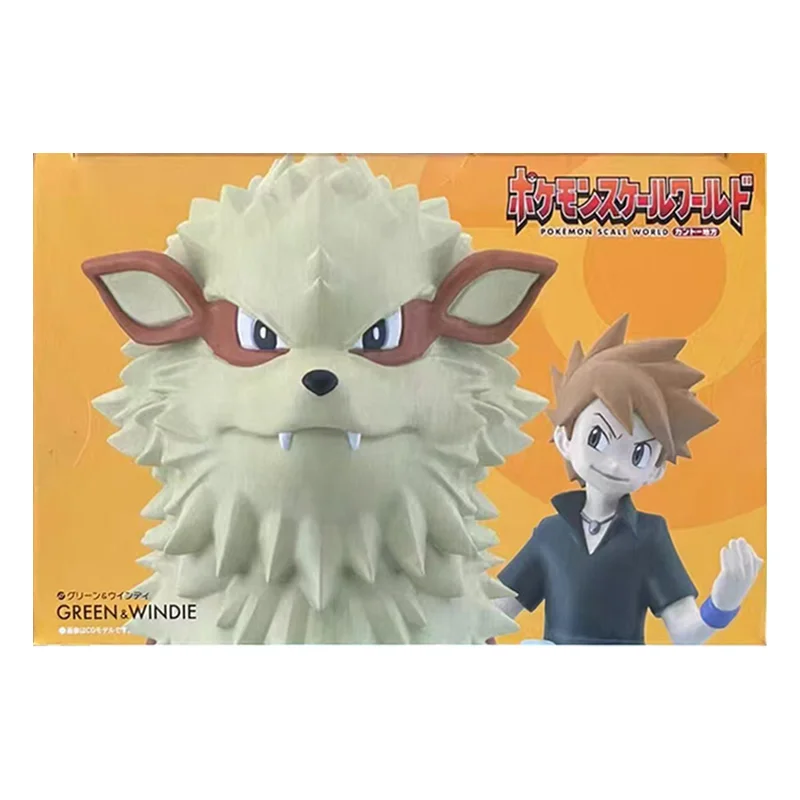 Bandai Candy Toy Pokemon Scale World Kanto Region Blue & Arcanine W/O Gum Original Anime Figure Model Toy Gift Collection