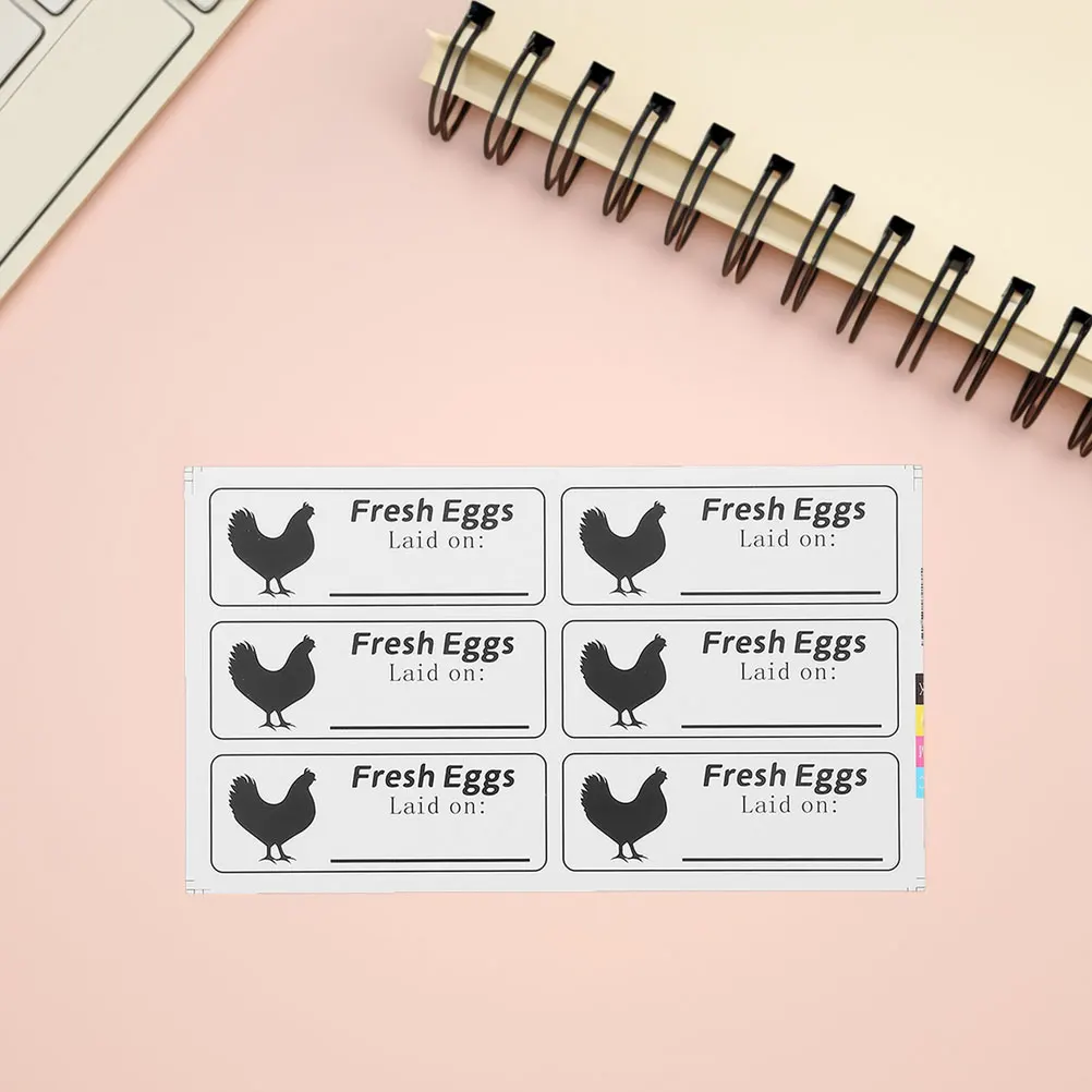 

120PCS Date Labels Stickers Farm Fresh Chicken Carton Food Container Tags Produce Stamp Identification Handwritten Freshness