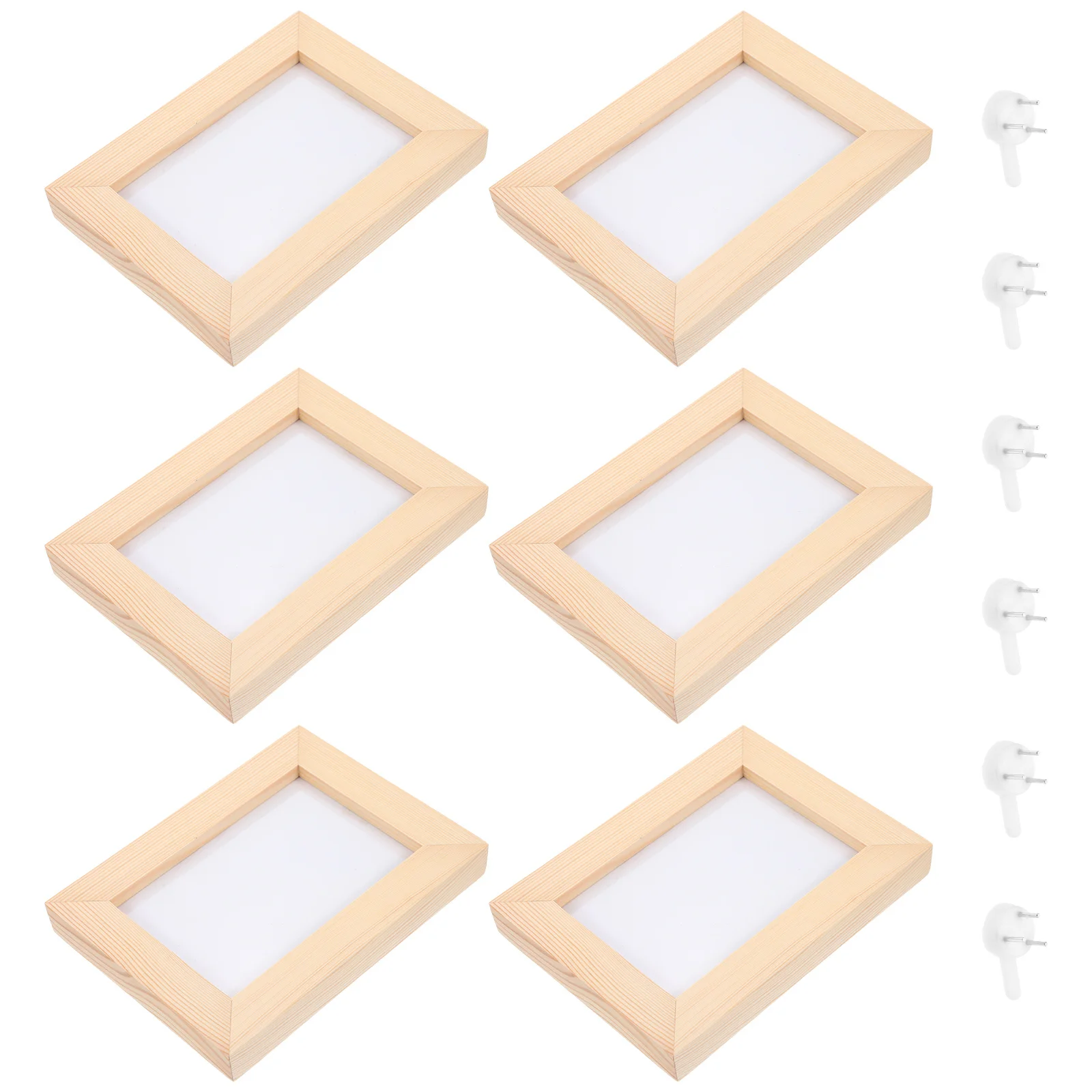 

6Pcs Solid Wood Photo Frames Set Picture Holders for Desktop Wall Decoration Wedding Home Office Display Gift Ideas